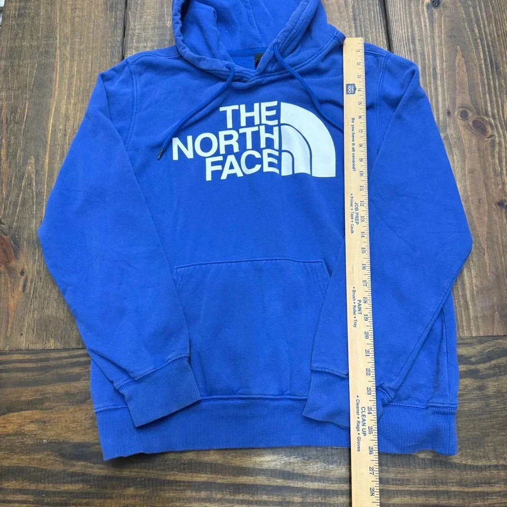 The North Face Mens‎ Hoodie Blue Logo Pullover Size L